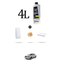 Hoffcar Set Service 3 Filter Und 4L ÖL FüR Toyota Premio (T26) 2.0 112Kw Von 2