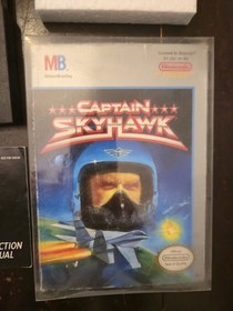 Captain Skyhawk Nintendo NES w/Box Manual Dust Cover Styrofoam Tested 
