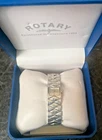 Vintage Sterling Silver HEAVY Ladies Rotary Wrist Watch Chain Bracelet  7" Inch