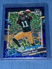 2023 Donruss Optic Jayden Reed Blue Scope Prizm Rated Rookie #239 Packers