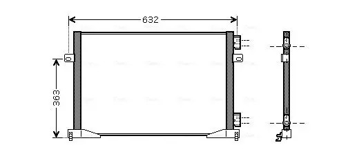 AVA COOLING SYSTEMS RTA5400 Condensatore senza essiccatore, con riempimento azoto - Immagine 2
