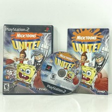Nicktoons Unite Sony PS2 PlayStation 2 Black Label Case & Disc