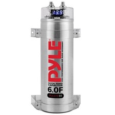 Pyle 6.0 Farad Digital Power Capacitor-High-Performance Car Audio Accessory