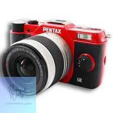 PENTAX Q10 Mirrorless Camera Lens Kit Red Used with New SD Card JP
