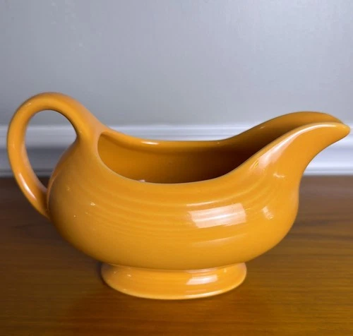 Fiesta Fiestaware USA Poppy Orange Ceramic Gravy Sauce Boat