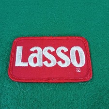 Vintage Lasso Herbicide Patch Monsanto Ag Chemical Farm Promo Red Sew On