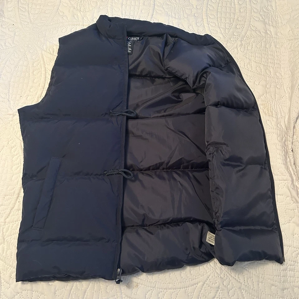Chaps Ralph Lauren 60% Down 40% Waterfowl Feather Filled Puffer Vest Men's M - Image 4 of 4