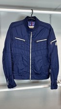 Giacca Bomber Uomo MONCLER THYM Blu Nylon Casual Giacca a Vento Taglia 3