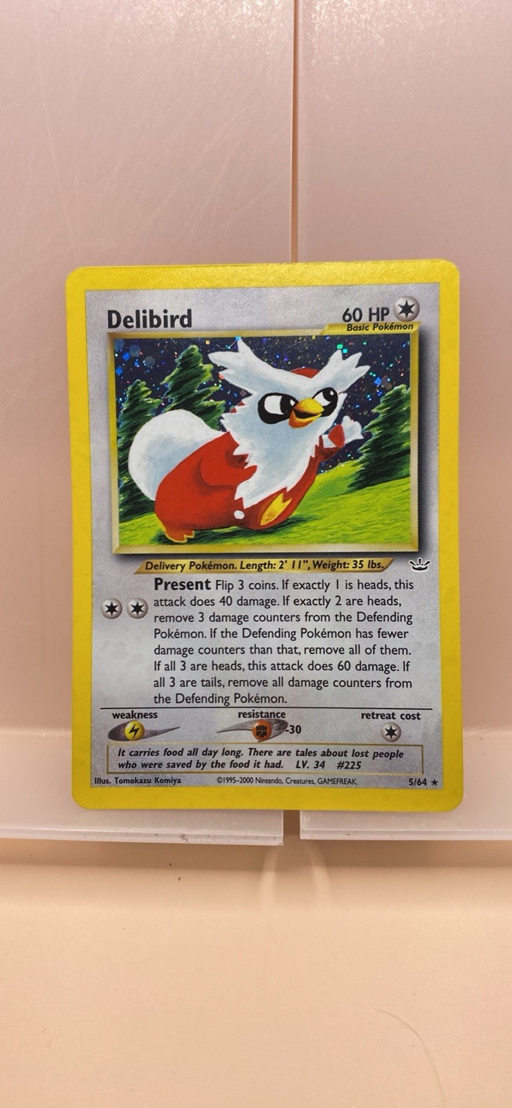 Pokémon TCG Delibird Neo Revelation Holo Card 5/64