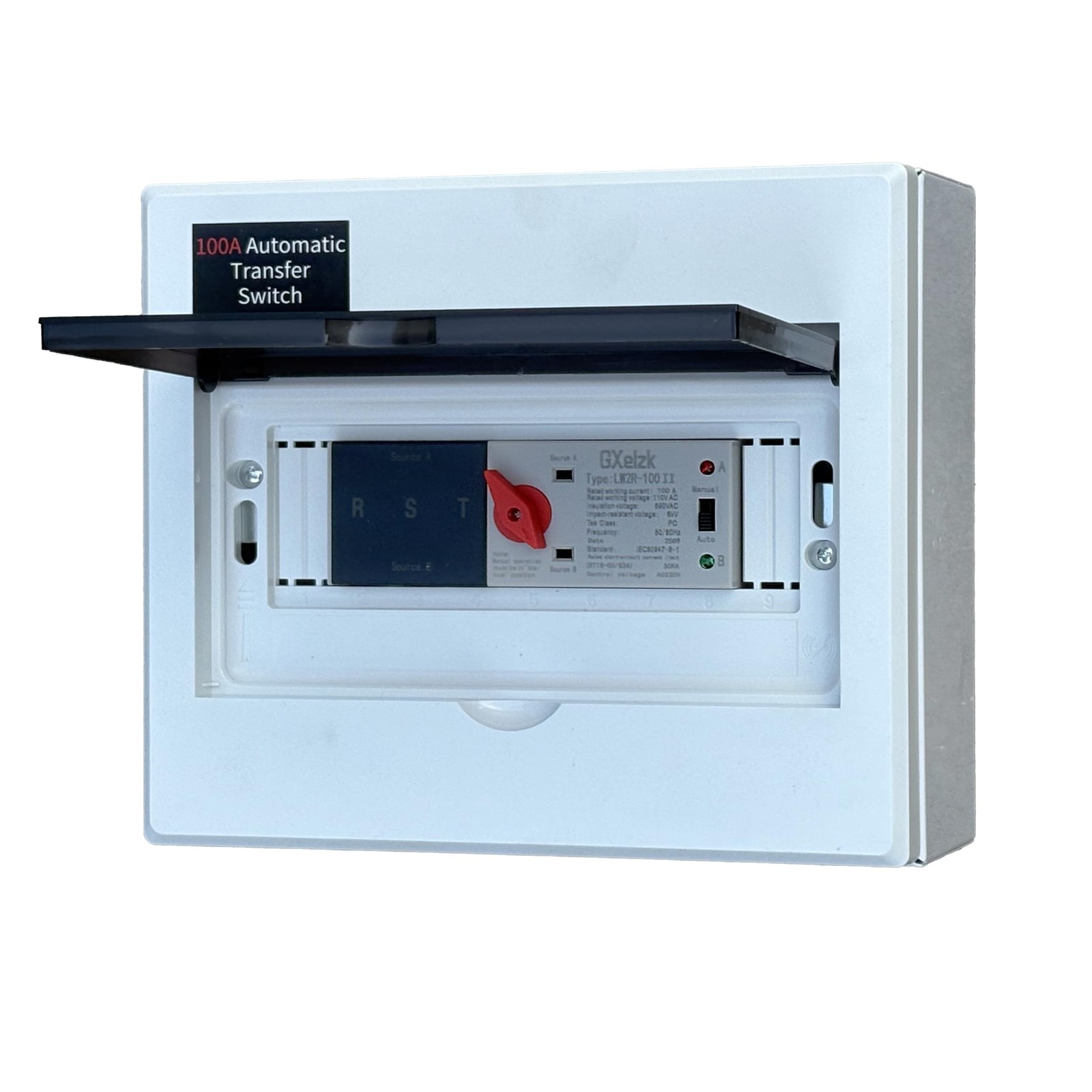 Automatic Generator Transfer Switch 100A 3P 4-Wire 120/240V Automatic/Manual ...