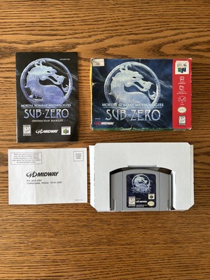 Nintendo 64 N64 Mortal Kombat Mythologies Sub-Zero CIB Authentic