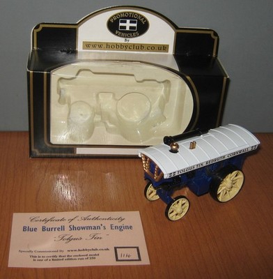 Lledo Days Gone Hobbyclub DG125 SP125 Burrell Showmans Motor Tolgus Dose blau