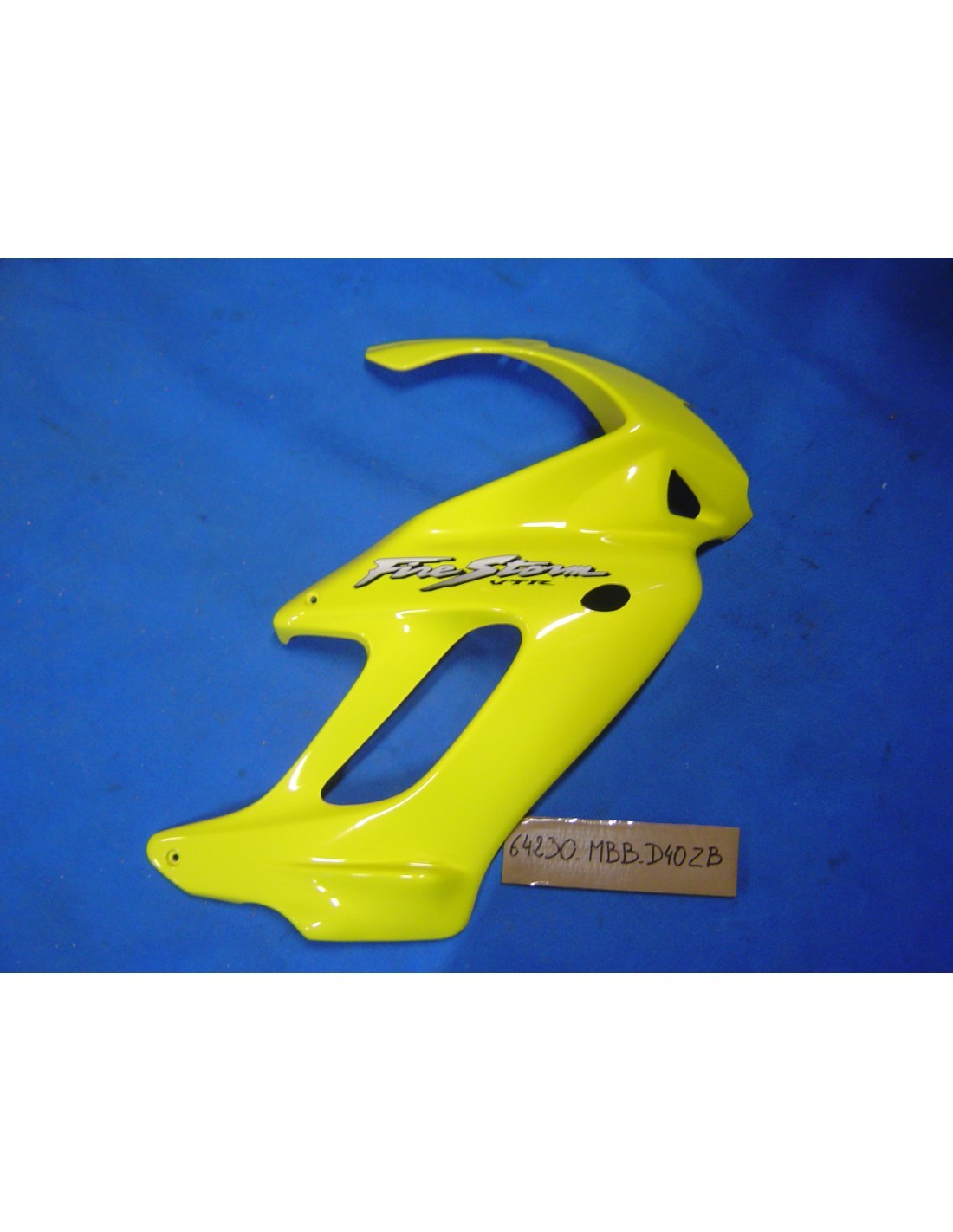 Demi-tête de fourche droit Honda VTR1000 jaune 2001-2002 d'origine