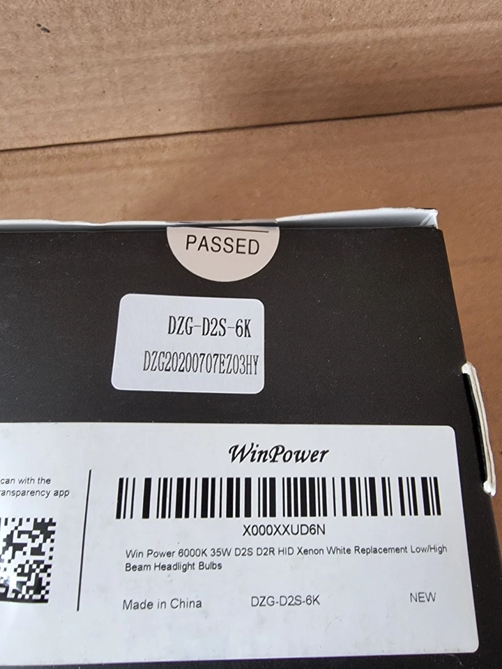 DZG WinPower D2S D2R Xenon Bulbs 35W 6000K Headlight Bulb HID Kit Diamond White - Image 3 of 3