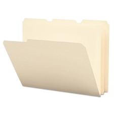 Poly File Folder, 1/3-Cut Tab, Letter Size, Manila, 12 per Pack 10510