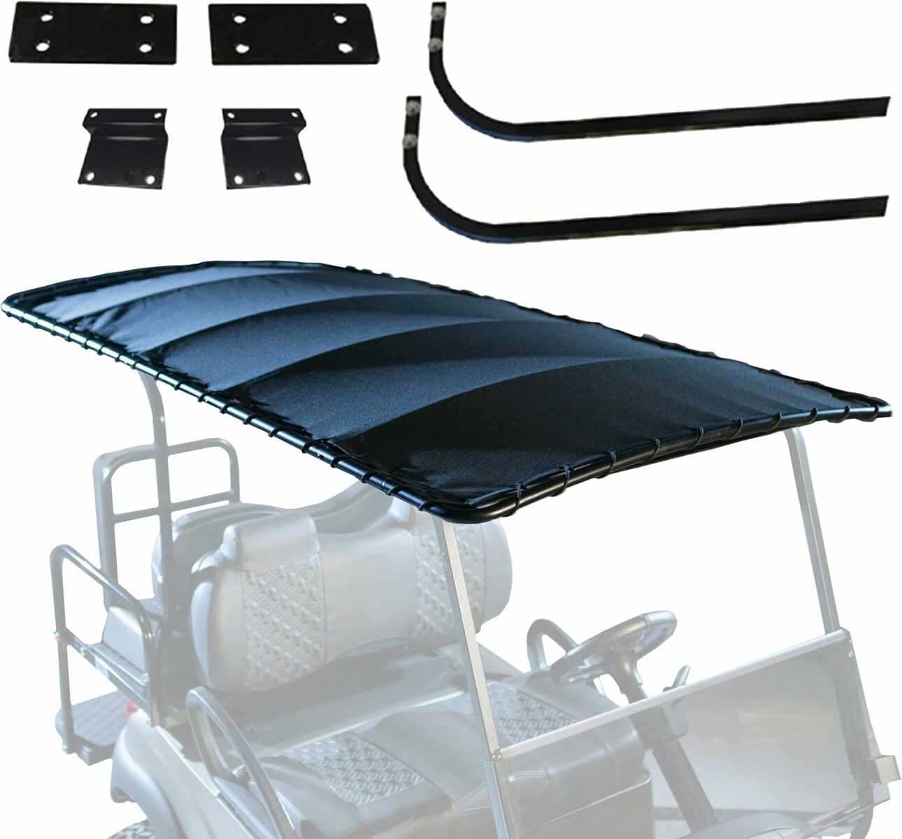 RedDot 84" Topsail Bimini Style Canvas Golf Cart Roof for Club Car Precedent