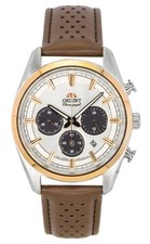Orient Contemporary Chronograph White Dial Quartz RA-TX0306S Men's Watch
