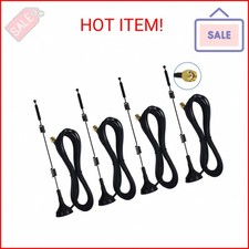 Dual Band Long Range WiFi Antenna 4-Pack , Eifagur 9dbi 2.4GHZ 5GHZ 5.8GHZ RP-S