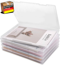 Archivbox A4 Mehrzweck Aufbewahrung Kunststoff stapelbar transparent für Dokumen