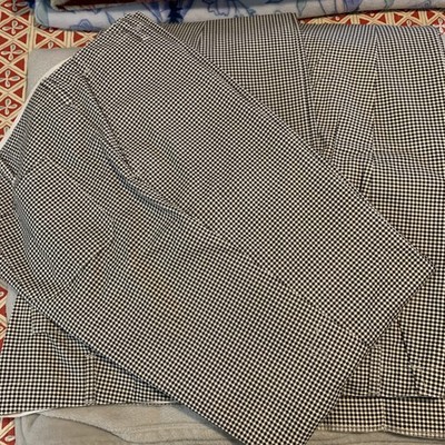 Cintas Checkered Men s Chef Pants 3 Pair Size 44 Unhemmed
