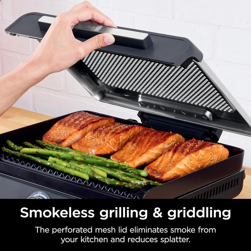 Ninja GR101 Sizzle Smokeless Indoor Grill & Griddle - Image 4 of 4