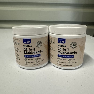 2 Pack Wuffes 23 In 1 Multivitamin For Dogs All Sizes (30 Soft Chews X 2)