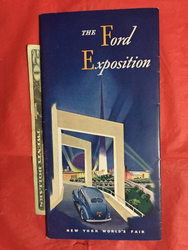 1939 "FORD EXPOSITION--N.Y. WORLD'S FAIR -- ZEPHYR / LINCOLN / MERCURY" Brochure