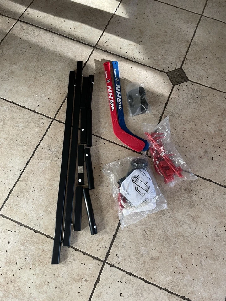 Alfombra Franklin Rodilla Hockey NHL Uso Interior - Caja Abierta y Piezas - Embalaje Original Foto 2 de 2