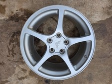 W6 00-04 C5 Vette Wheel 18x9.5 Rear Alloy Five 5 Spoke Factory Oem Rim Oe Silver