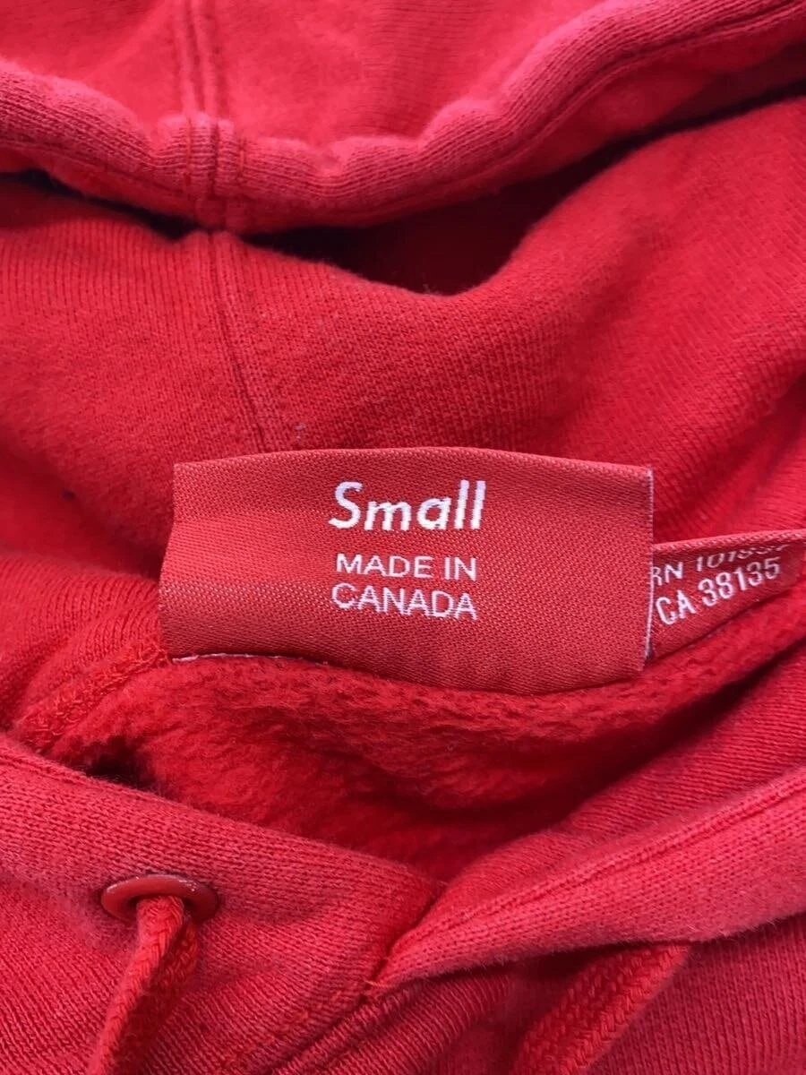 Supreme Felpa con Cappuccio S Cotone ROSSO