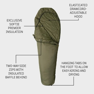 Snugpak Softie 3 Merlin Schlafsack UK Made verschiedene Farben NEU