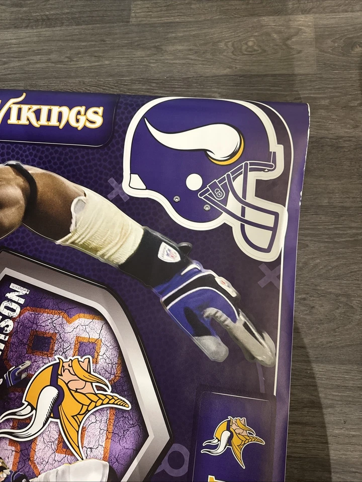 Adrian Peterson Minnesota Vikings Calcomanía Gigante Fútbol NFL Calcomanía Foto 4 de 4