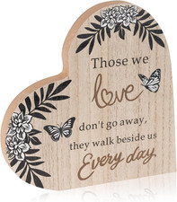 Sympathy Gift Memorial Wooden Heart for Loss of Loved One Remembrance Bereavemen