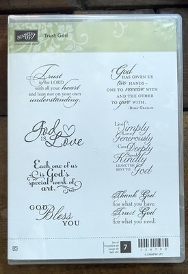 Stampin' Up! Stamp Set Trust God is Love Bless You Thank You Trust