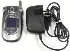 LG VX8300 - Gray and Silver  Verizon  Cellular Flip Phone - Bundled