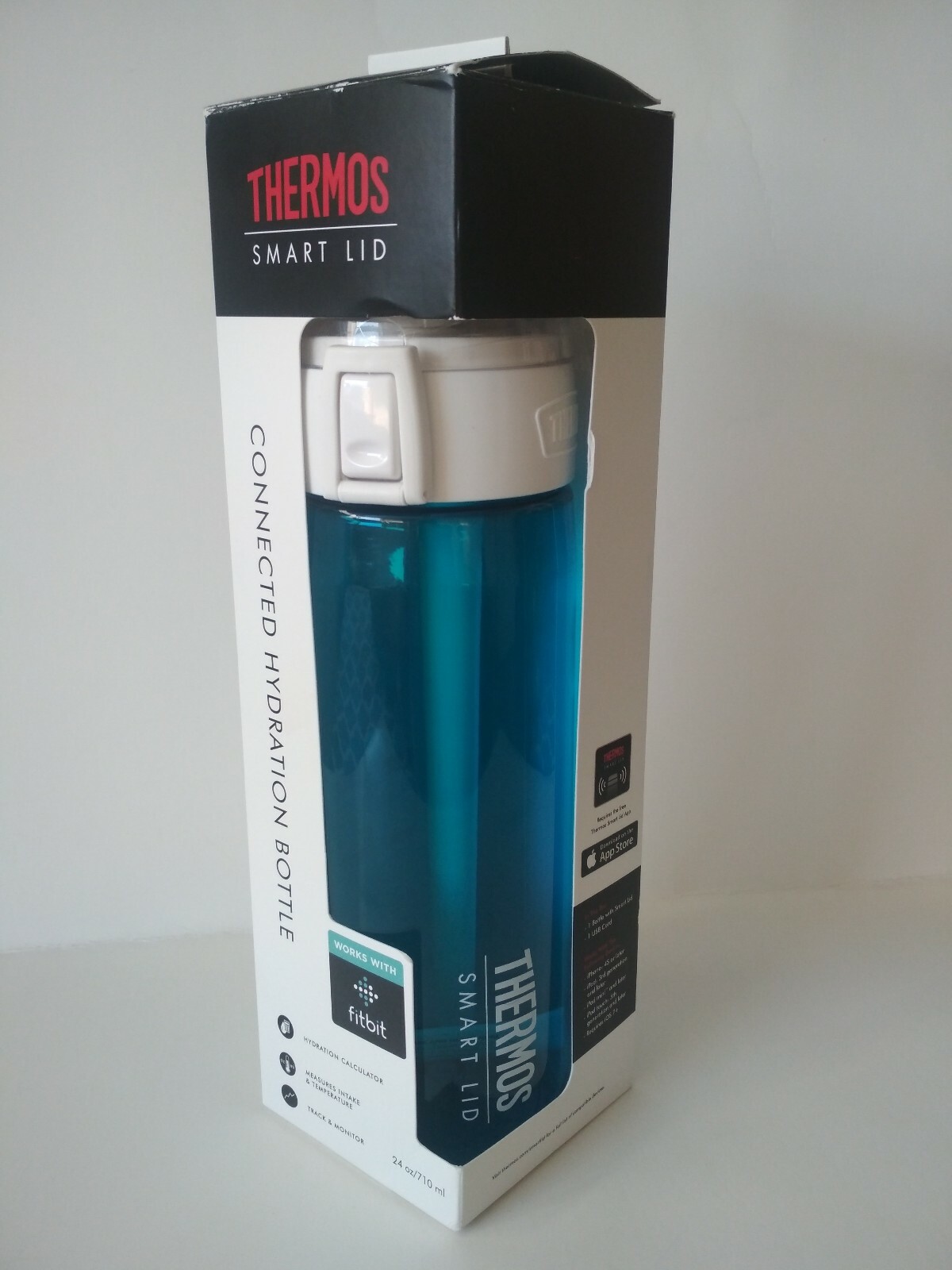 thermos hydration water bottle with smart lid