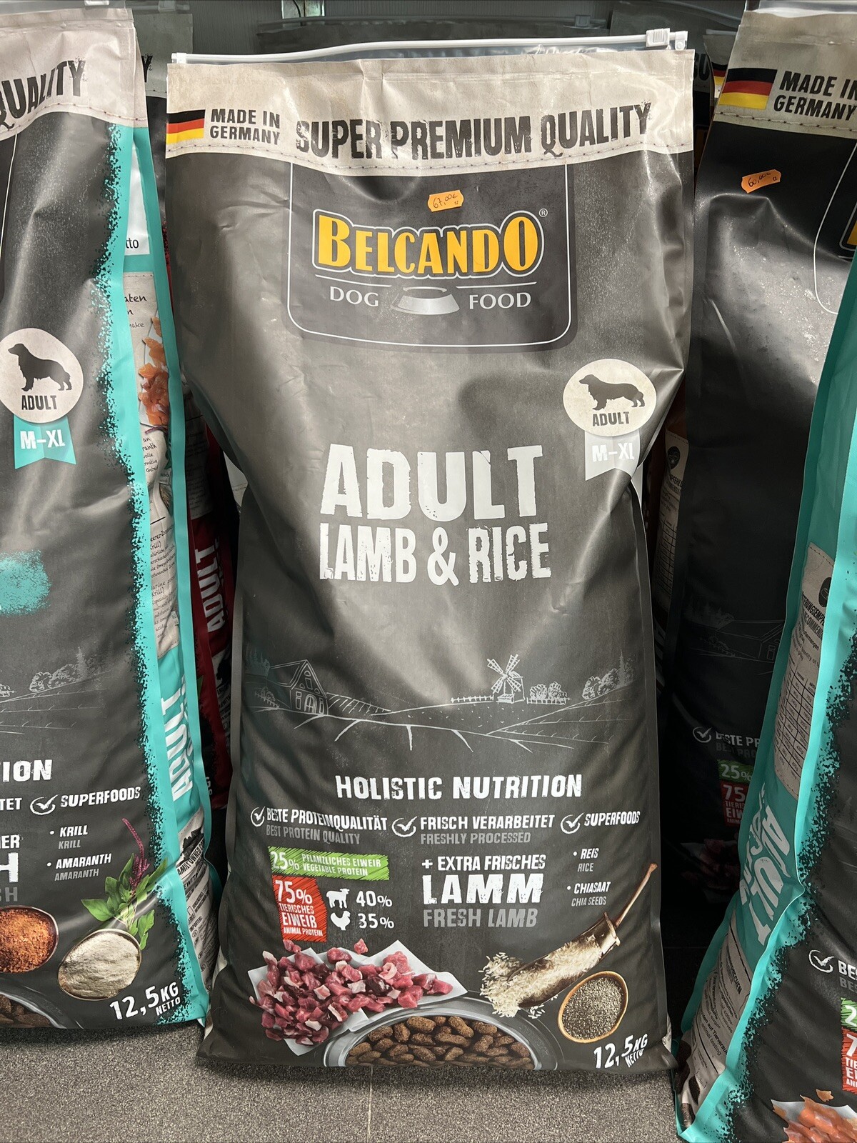 Cibo Cani Belcando Adult Lamb & Rice 12.5 kg - Dieta Olistica Agnello