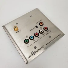Audio Authority 9878 Stainless Wallplate A/V Zone Receiver 100Mhz/1080p CAT5