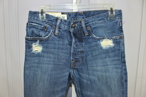 ABERCROMBIE KIDS JEANS BOYS ROLLINS LOW RISE SKINNY BUTTON FLY Size 14 Vtg Y2K - Picture 3 of 4