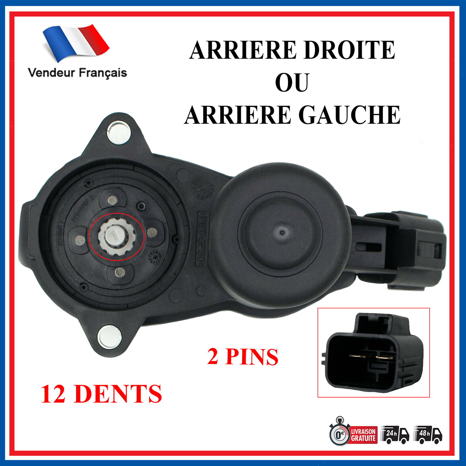 Servo moteur étrier frein arrière Megane Scenic 440110830R d'origine Renault