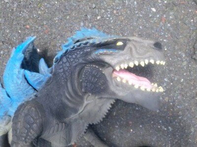 1998 GODZILLA Toho Resaurus Full Body Extreme Action Hand Puppet