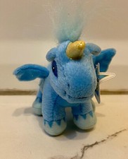 Neopets Super Gorgeous Blue Uni Unicorn McDonalds Mini Plush Toy With Tag 