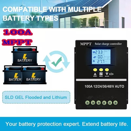 4000W 100A MPPT Solar PV Regulators 12V 24V 36V 48V Solar Charge Controller LCD - Picture 5 of 18
