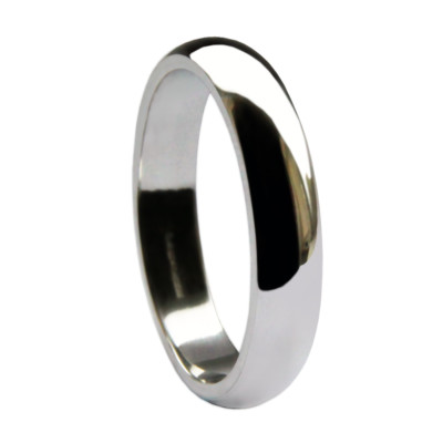 4 mm D-Form 925 Sterlingsilber maßgeschneiderte Eheringe 3,8-4,4 g schwere Bänder UK HM