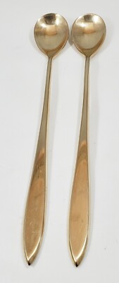 Vintage Dirigold Dirilyte Goldware Regal Flatware Silverware Iced Tea Spoon