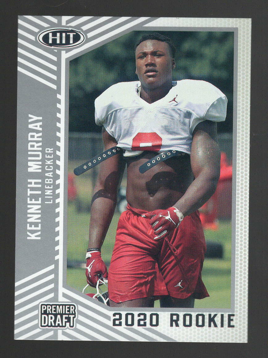2020 Sage Hit SILVER RC #76 Kenneth Murray Oklahoma Sooners Los Angeles Chargers