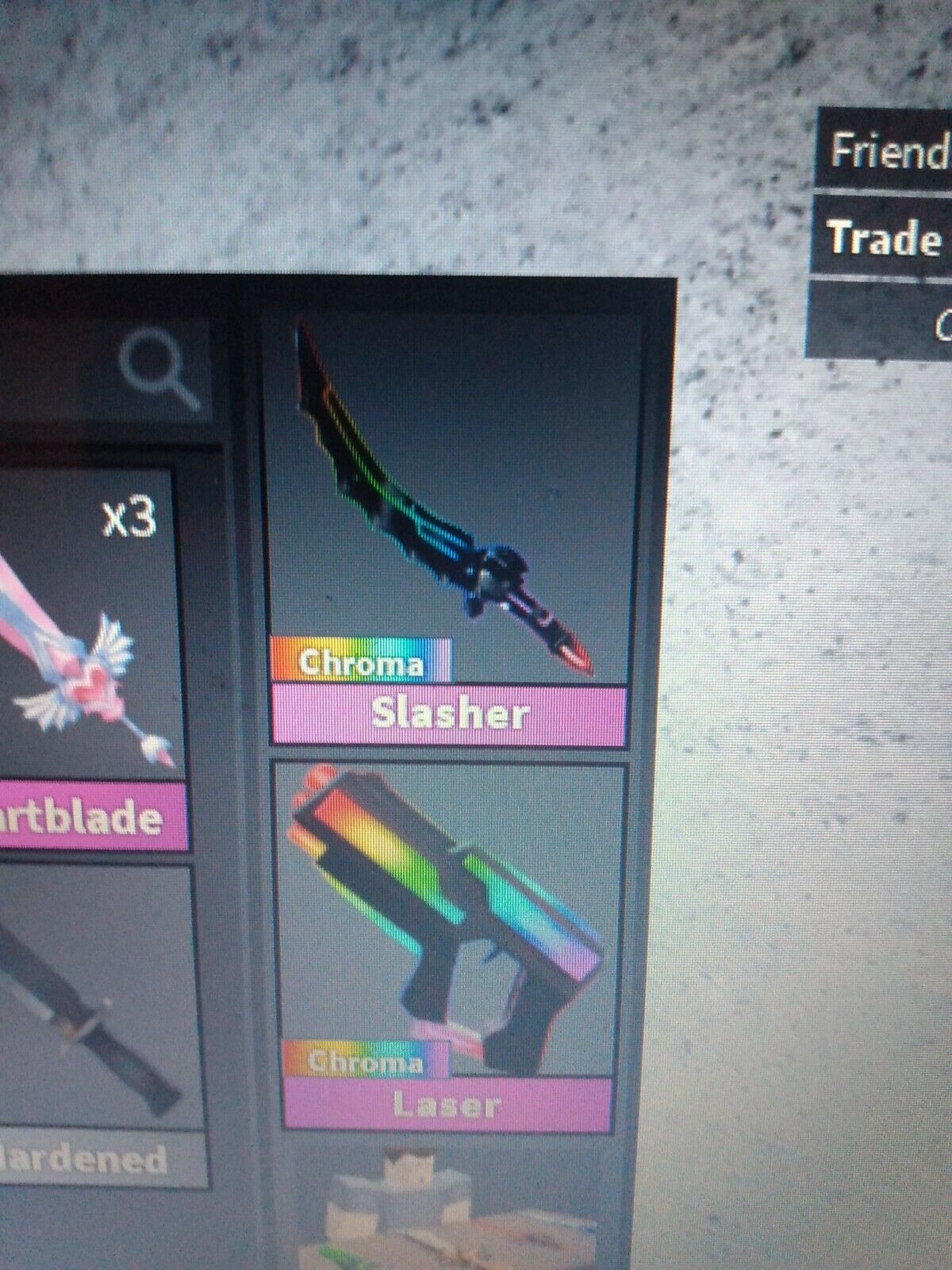 Traded Slasher for Laser in Mm2