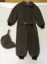 1940s Hilda Kiser Wool Childrens Snowsuit Size 5T Handmade RARE Christmas Story