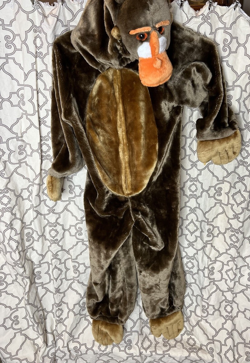 Chosun Baboon Monkey Halloween Costume Size 6/7 47” Plush Mandrill Dress Up
