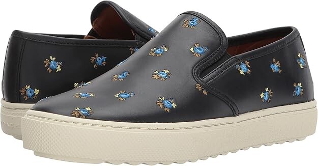 COACH Womens Black Prairie Loafers Size 9 M Closed Toe Comfortable Slip-On